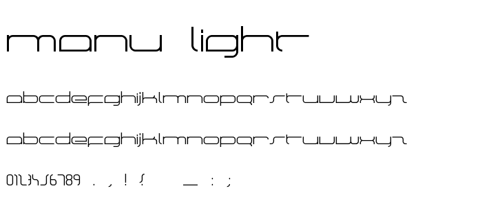manu light font